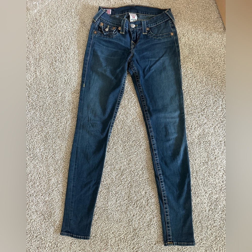 True Religion Skinny Jeans size 26 Y2K 2000s denim